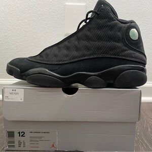 AIR JORDAN RETRO 13 BLACK CAT/ black anthracite/ size 12